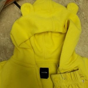 Yellow jacket and pants